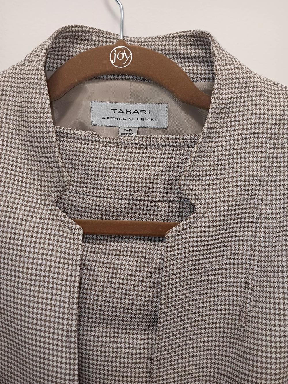 Tahari  Houndstooth Suit With Skirt